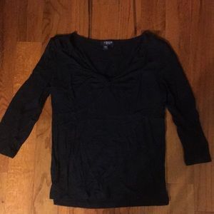 Chaps Medium 3/4 Sleeve Navy Blue Shirt